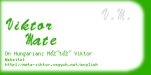 viktor mate business card